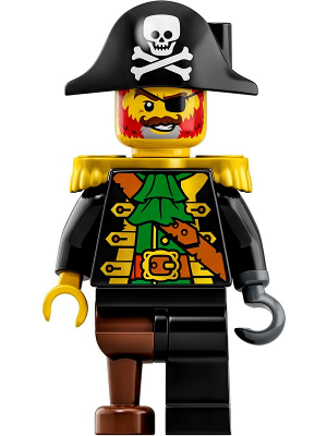 LEGO® Minifigur Captain Redbeard aus dem Set 21322 Piraten der Barracuda-Bucht