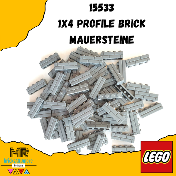 LEGO® 15533 Mauersteine 1x4 Profile Brick - Dark Bluish Gray