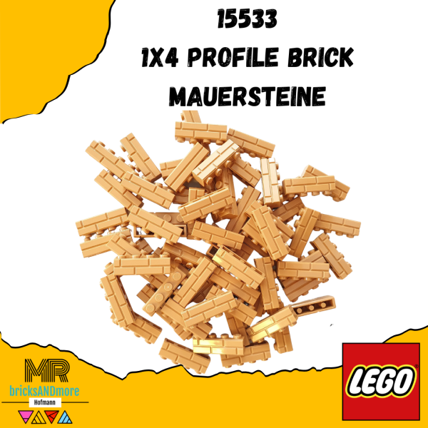 LEGO® 15533 Mauersteine 1x4 Profile Brick -  Medium Nougat