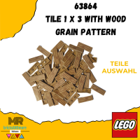 LEGO® 63864 Fliese / Tile 1 x 3 with Wood Grain...