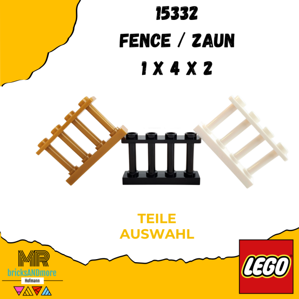 LEGO® 15332 Zaun / Fence 1 x 4 x 2