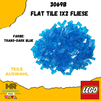LEGO® 3069b Fliese 1x2 transparent dunkelblau...