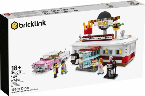 LEGO® Bricklink 910011 Restaurant aus den 1950er-Jahren