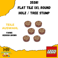 LEGO® 35381 Tile, Round 1 x 1 with Tree Stump / Wood...